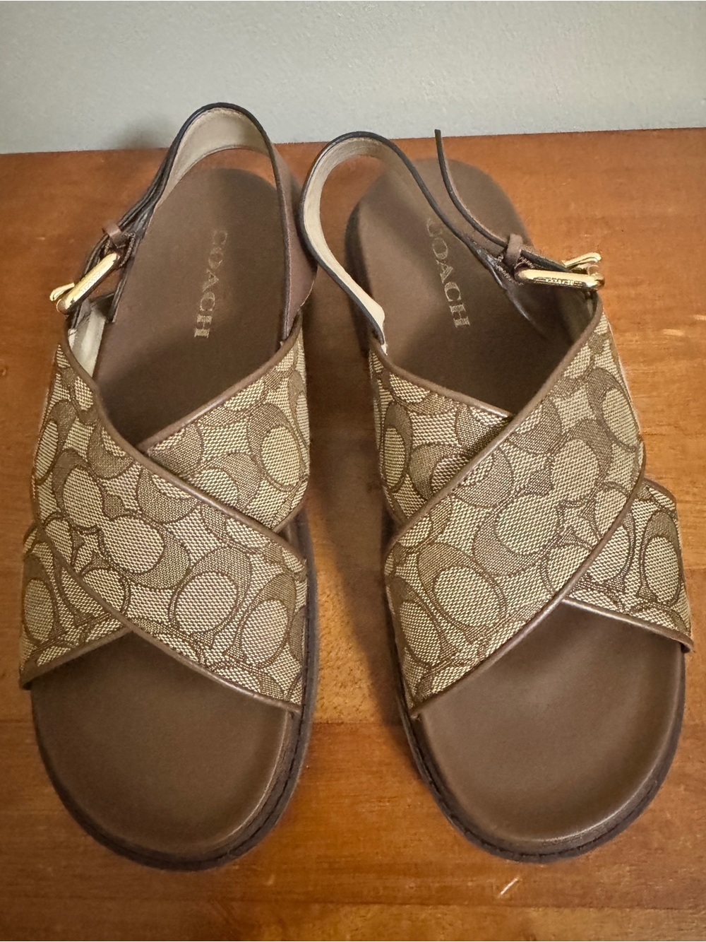 COACH Fraser Sandal In Signature Jacquard